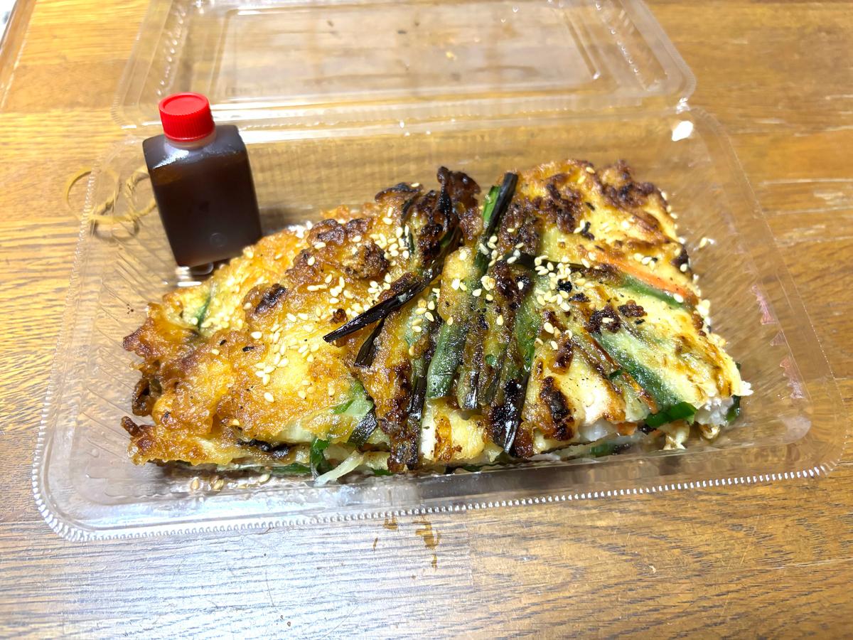 チヂミ　タマネギの食感がいい^_^