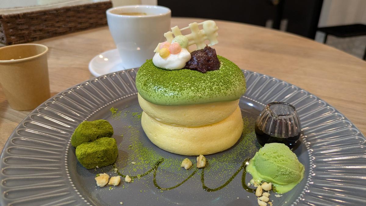 抹茶パンケーキ