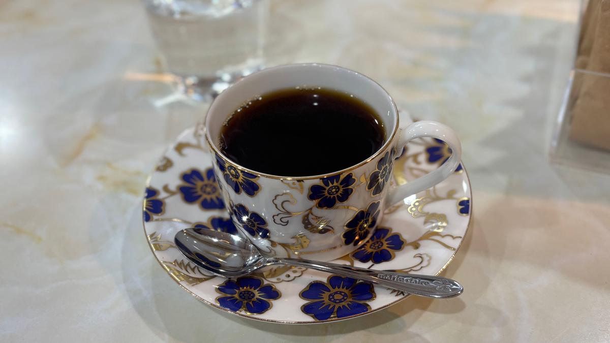 この日はコロンビアとブラジル(だったかな？)のブレンド☕️