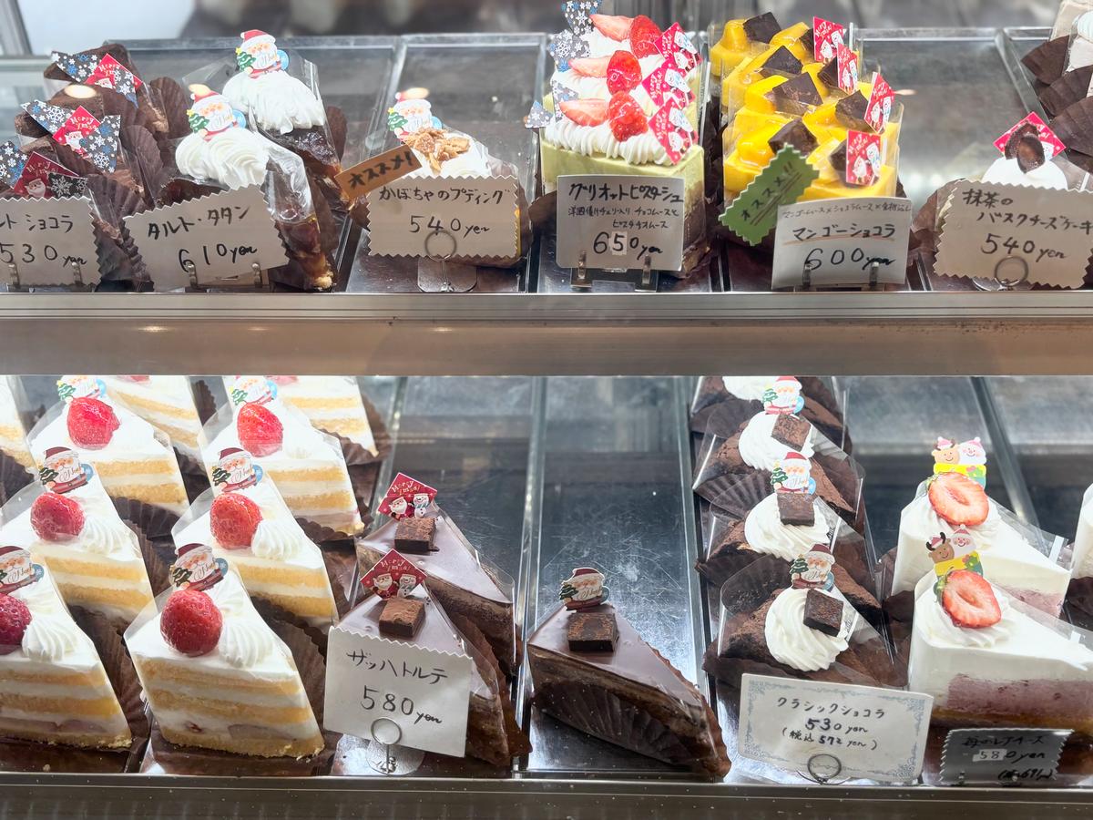 ショートケーキも種類が豊富