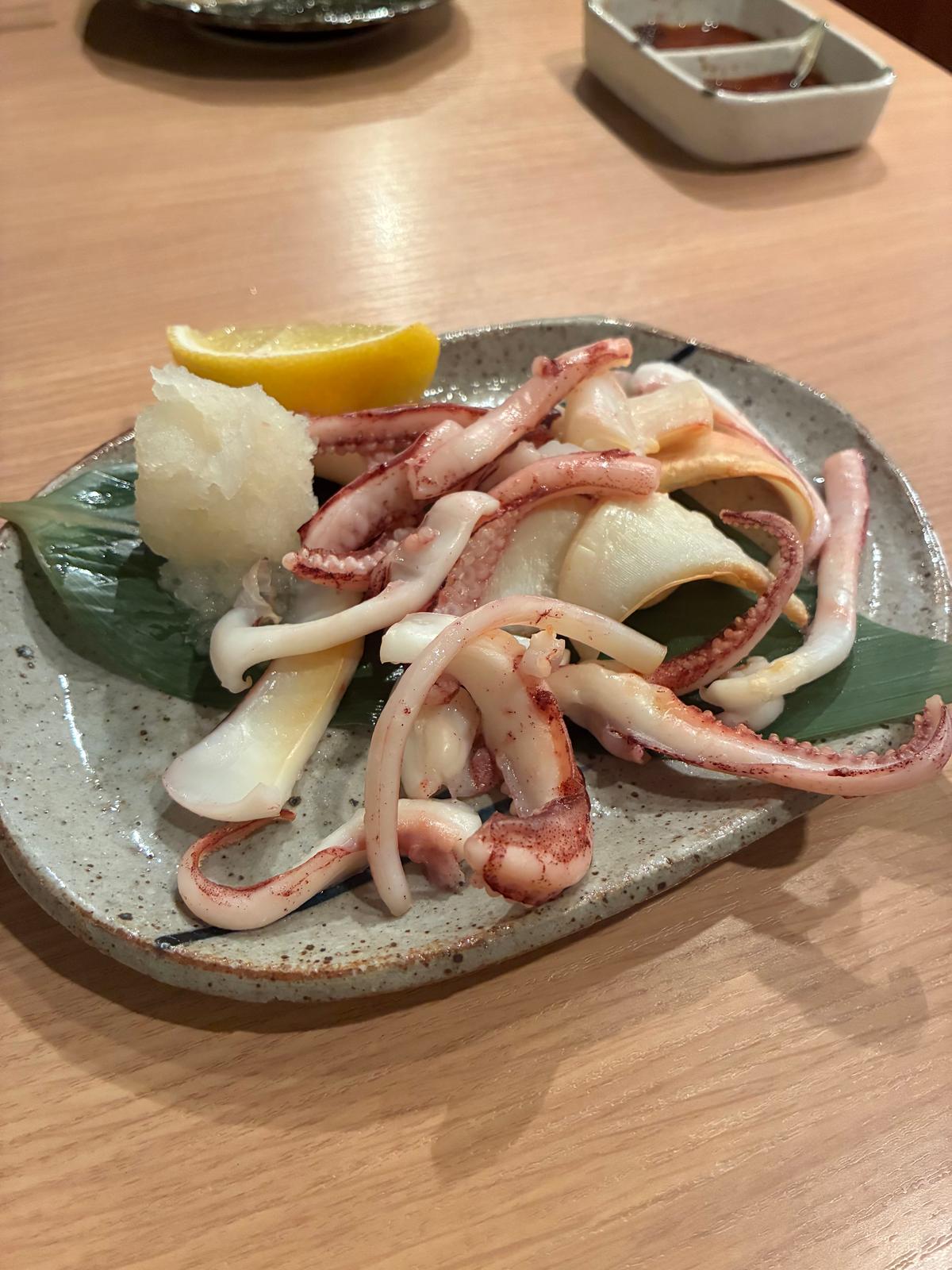 火入れが絶妙🦑柔らかくて美味しい