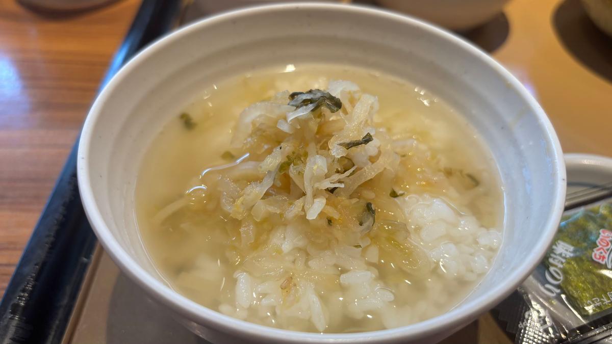 最後はだし茶漬けで！