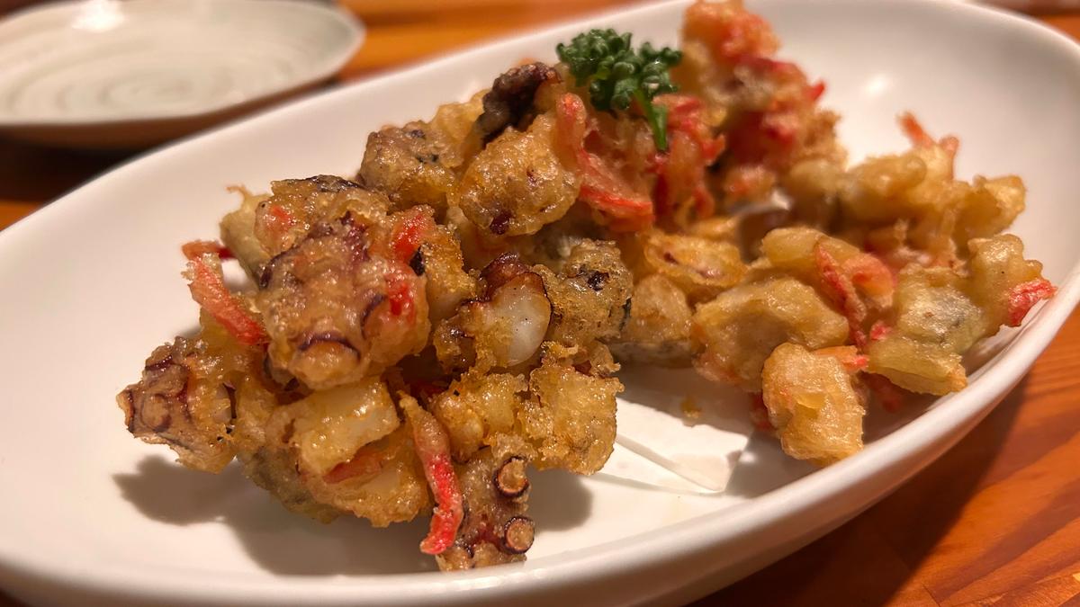 たことレンコンのかき揚げはリピ確定です