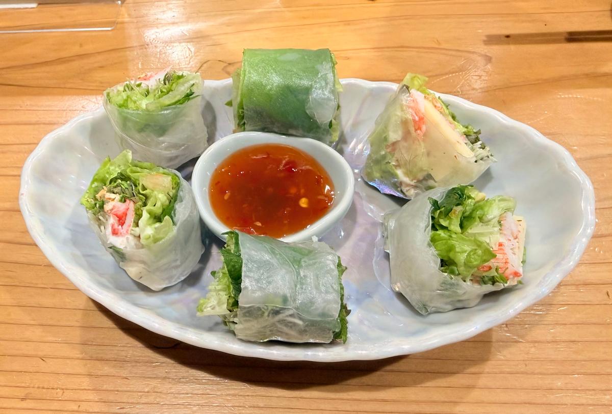 ライスペーパーの野菜春巻き