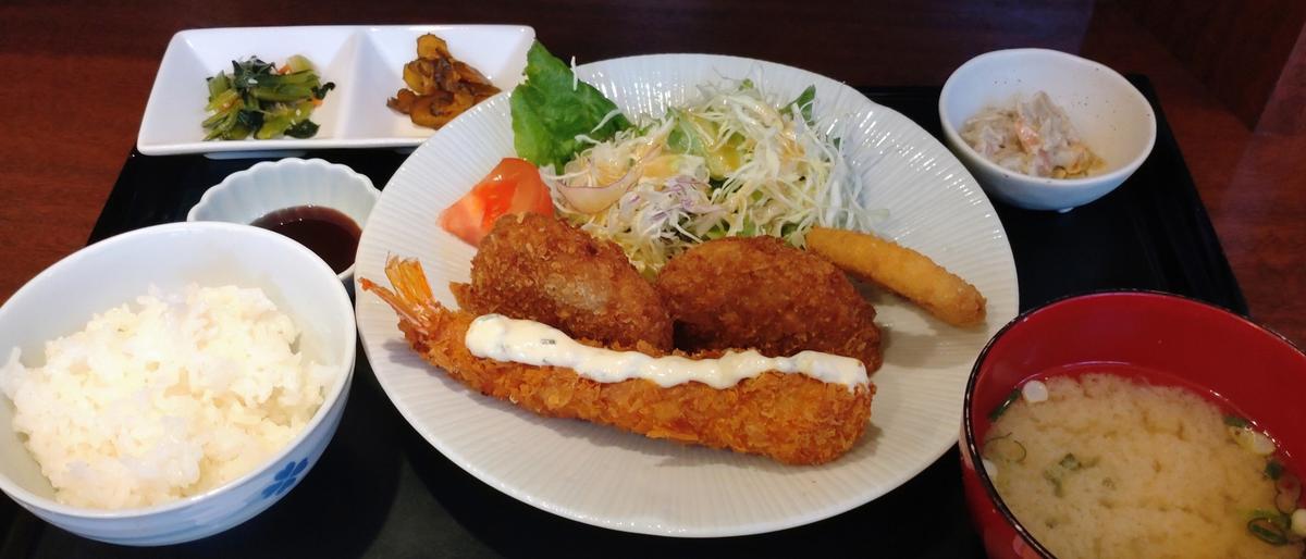 食べ応えあるエビフライ🍤