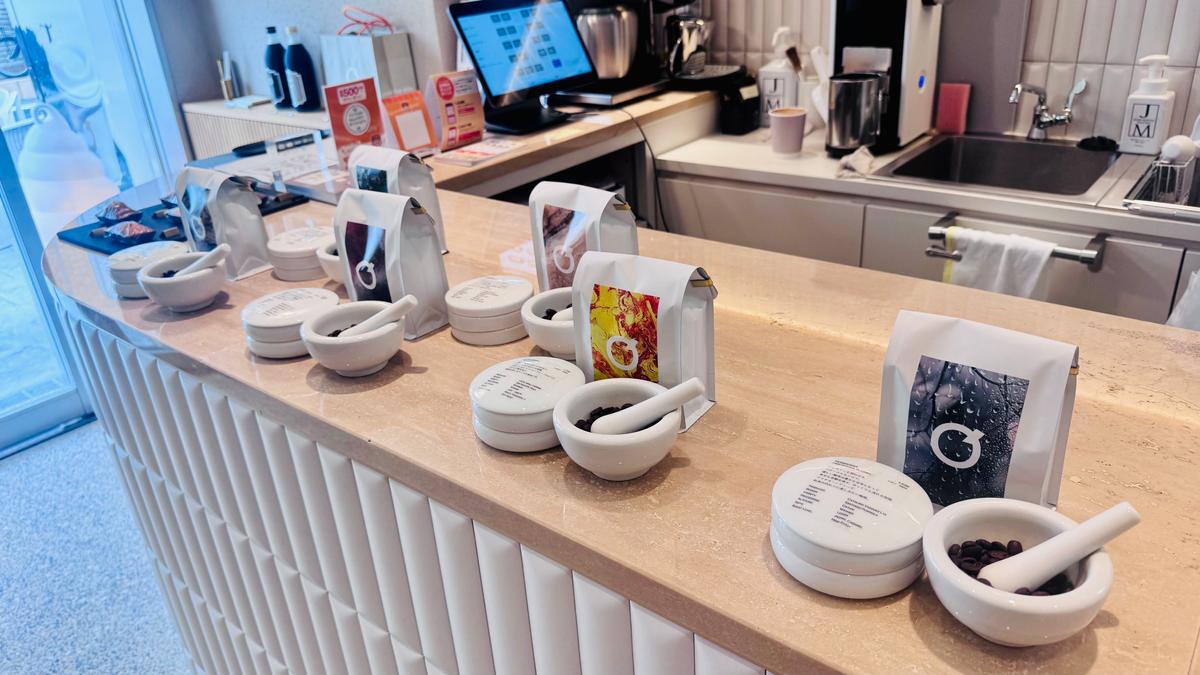 コーヒーの香りサンプルもあります☕️
