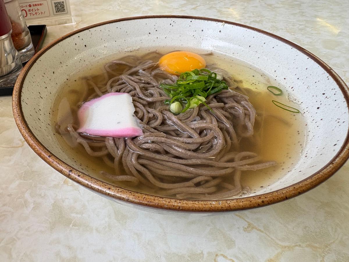 月見蕎麦です