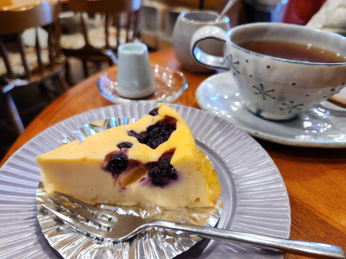 ブルーベリーチーズケーキ