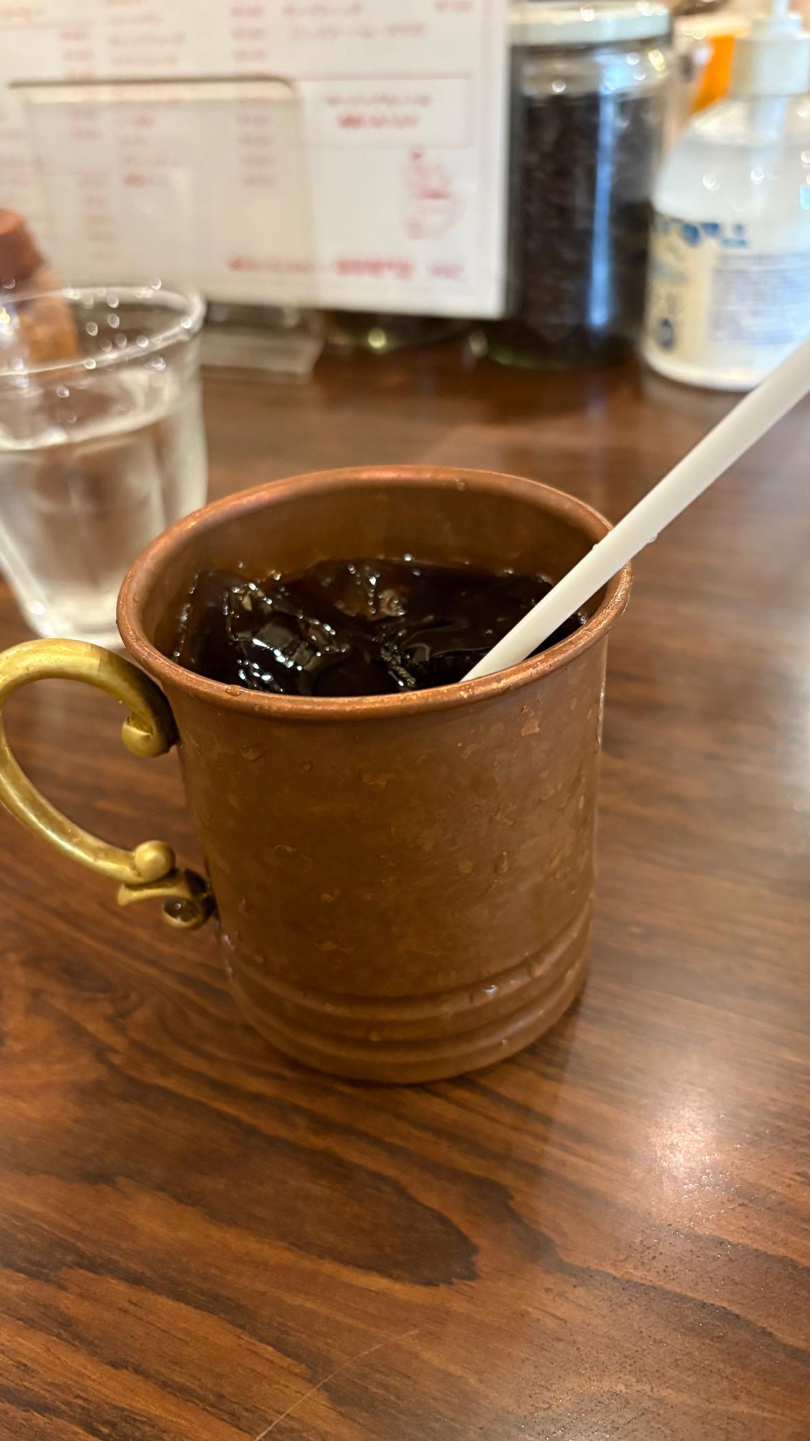 アイスコーヒーもおいしい❗️