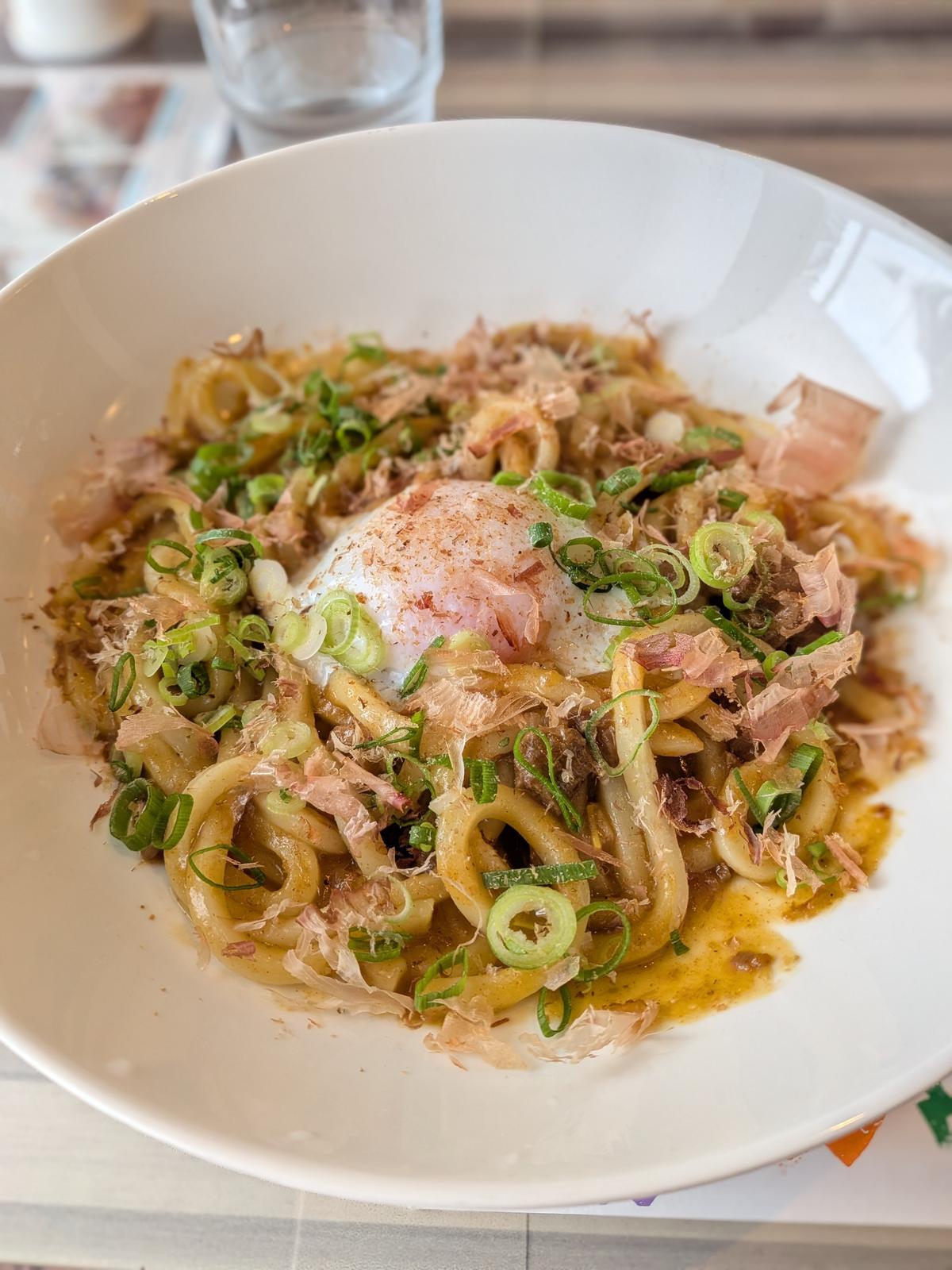 まぜそば風カレーうどん