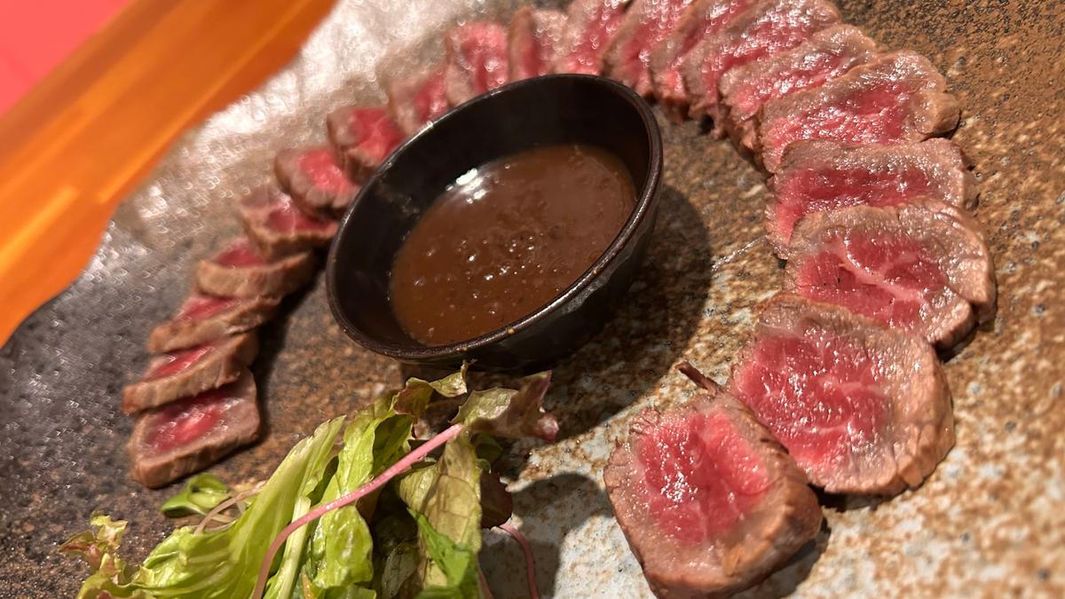 ボリューム感抜群のローストビーフ