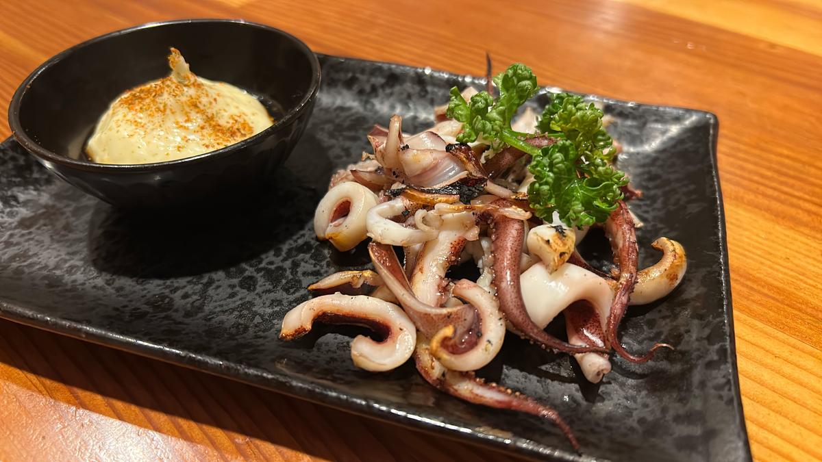 イカ×マヨ×七味＝美味しい😋