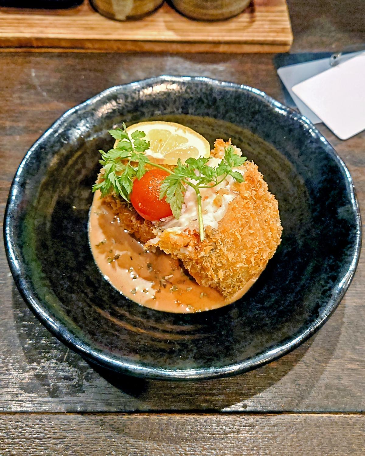 太刀魚のポテサラ挟み