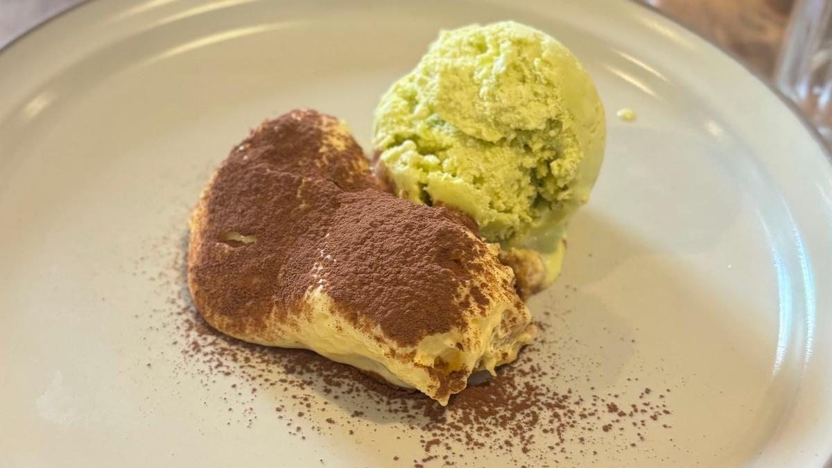 ドルチェのティラミスのピスタチオジェラート