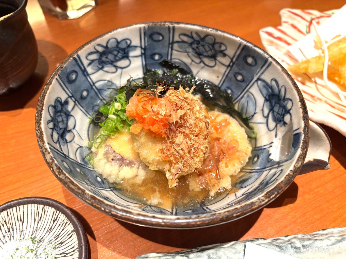 いちじくの揚げ出し　¥580