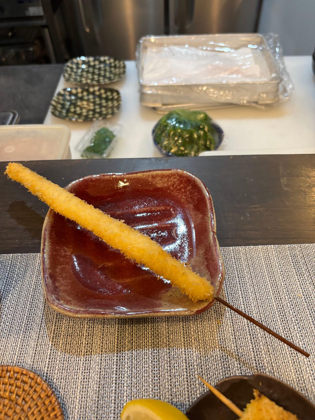 季節限定ホワイトアスパラ串揚げ
