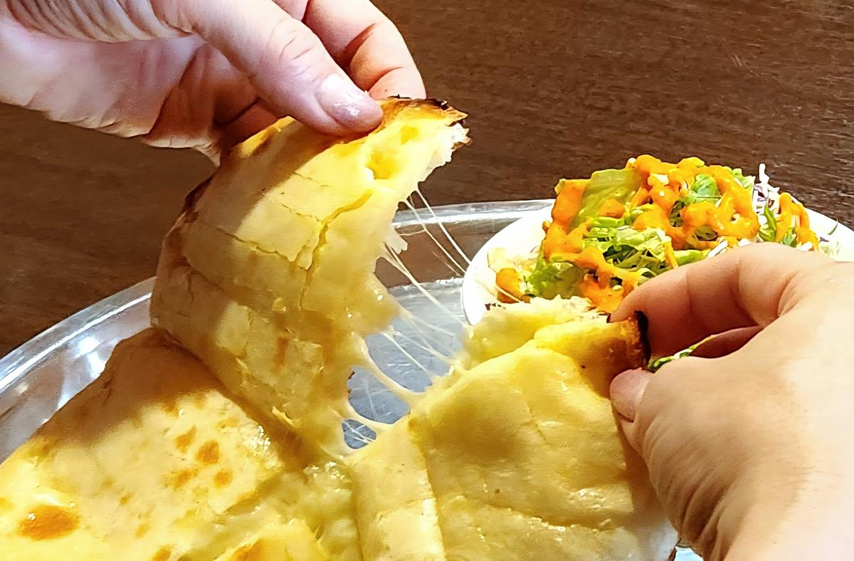熱々チーズナンはそのままでもおいしかったです！