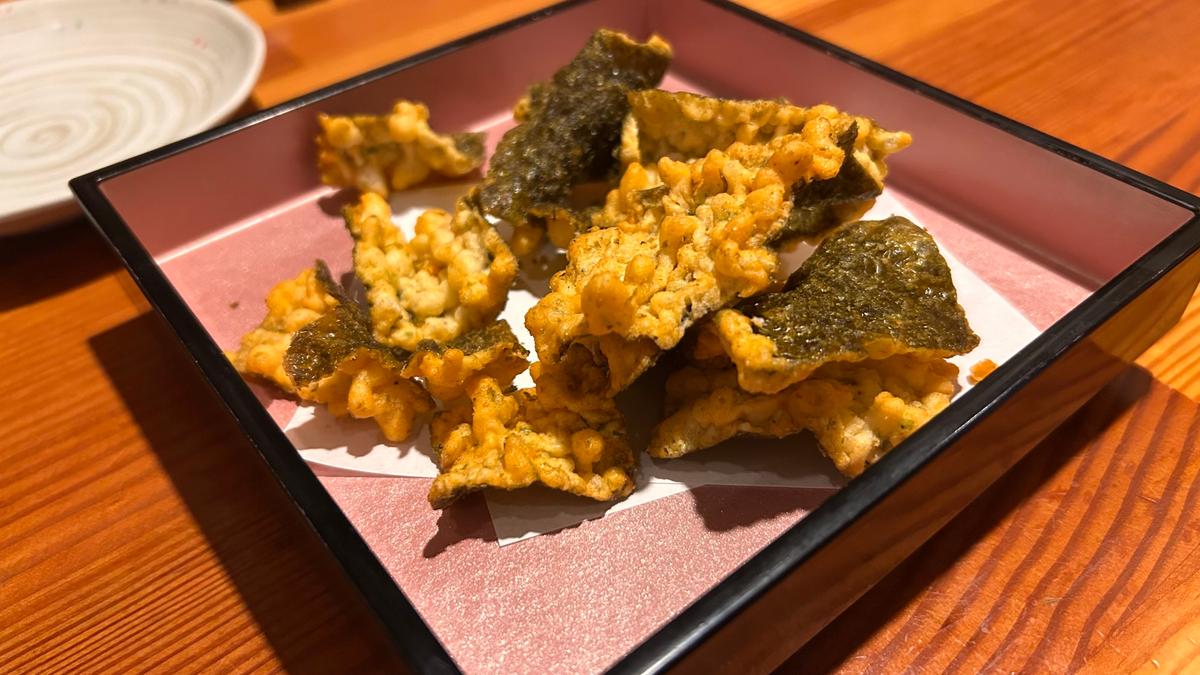 サクサク食感が貯まらない海苔の天ぷら