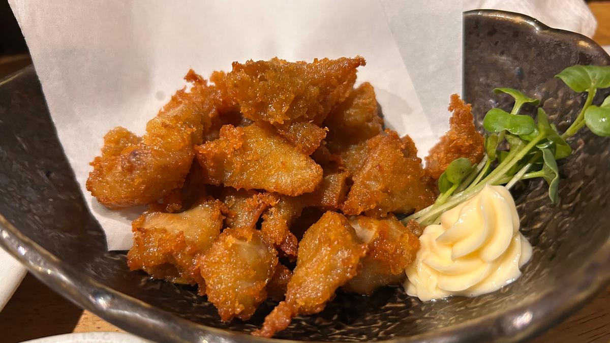 珍しい馬肉ホルモンのから揚げもおいしかった！