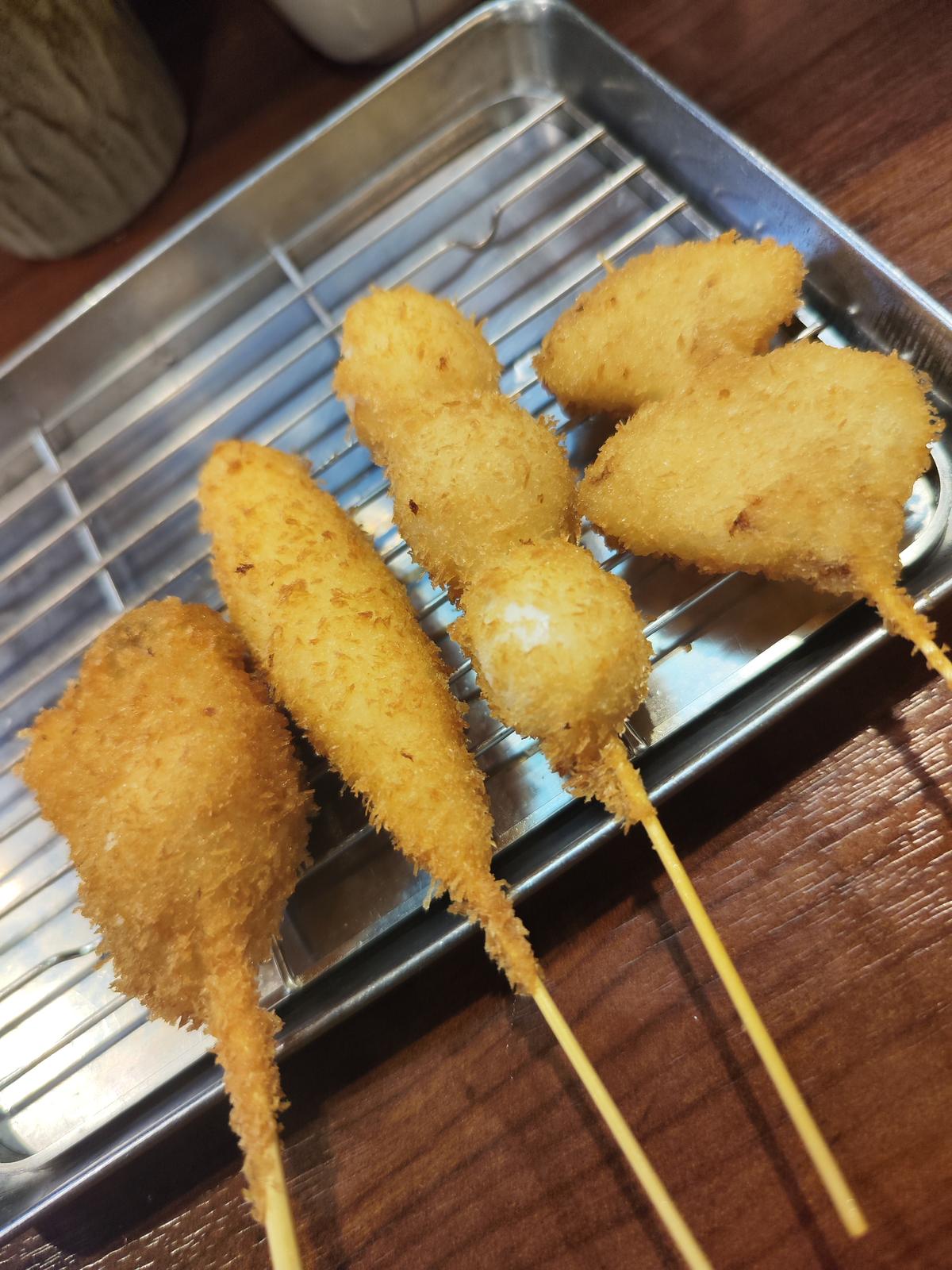 季節限定 広島産牡蠣、じゃがもち、うずら、玉ねぎ