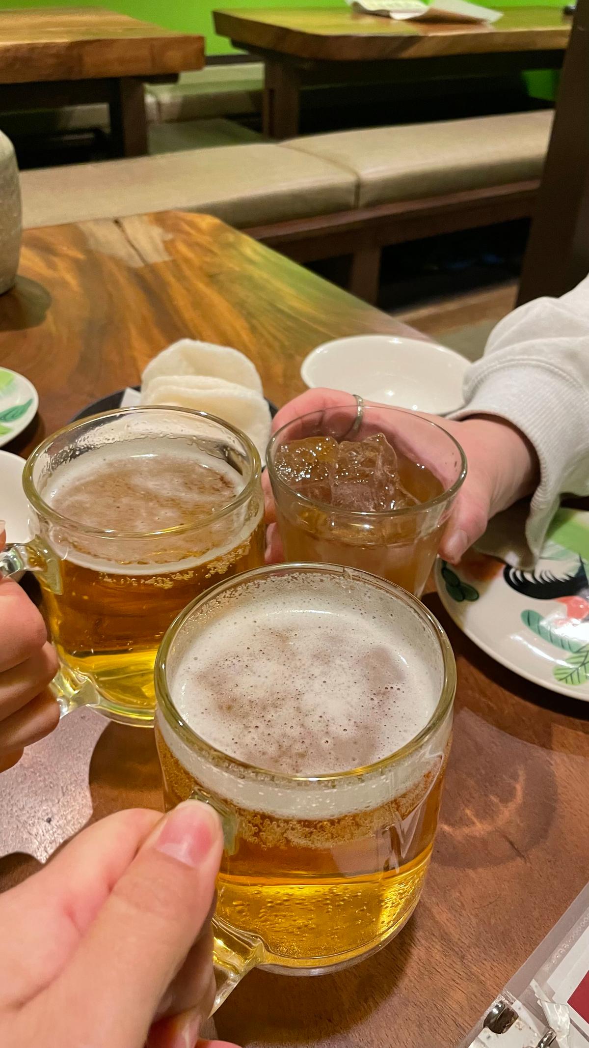 現地のビール