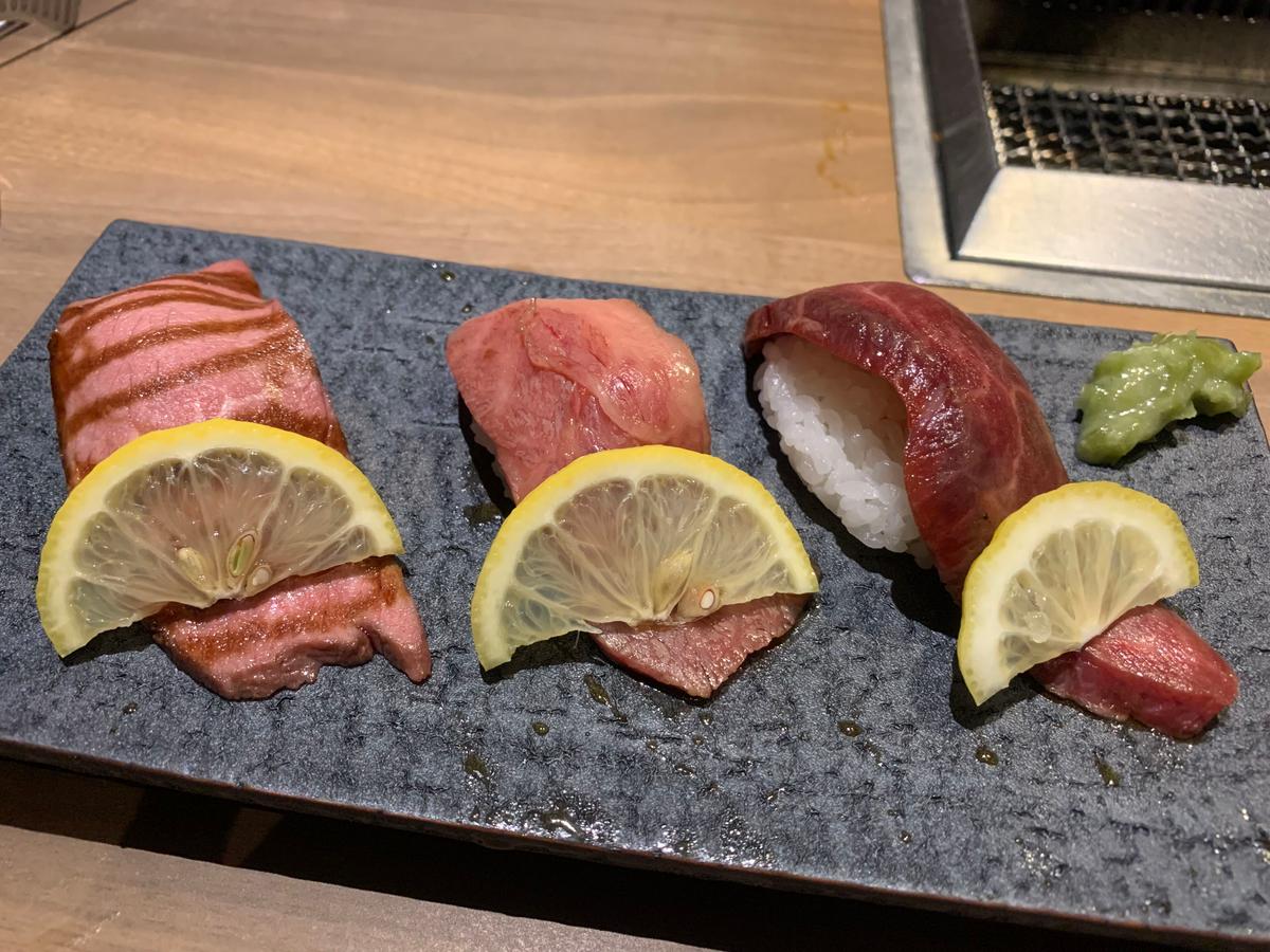 和牛にぎり味比べ
