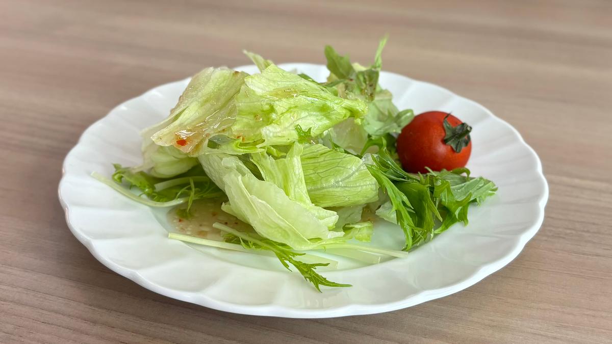 サラダはイタリアンドレッシング🥗