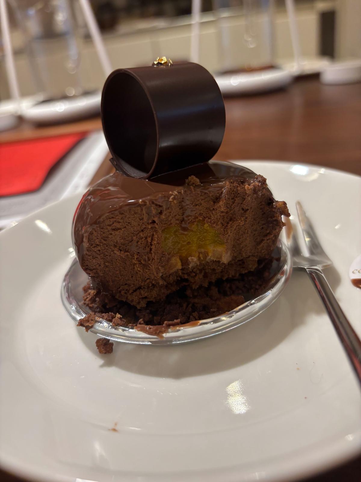 中を見てください!満足できるチョコがたっぷり!