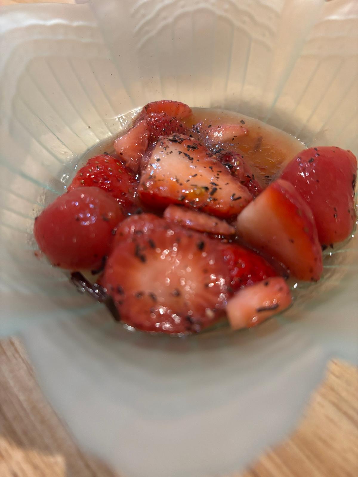 いちごとトマトのマリネ