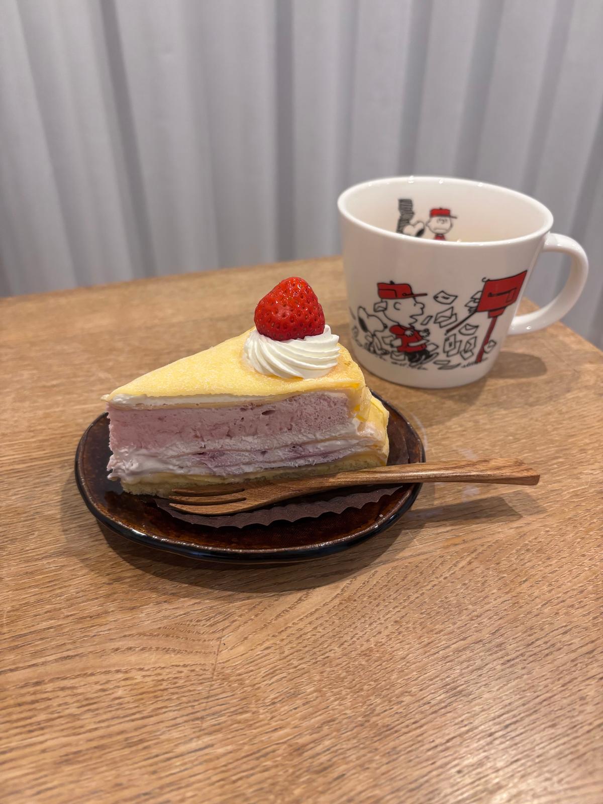 ミルクレープ、甘酸っぱくてさっぱり。