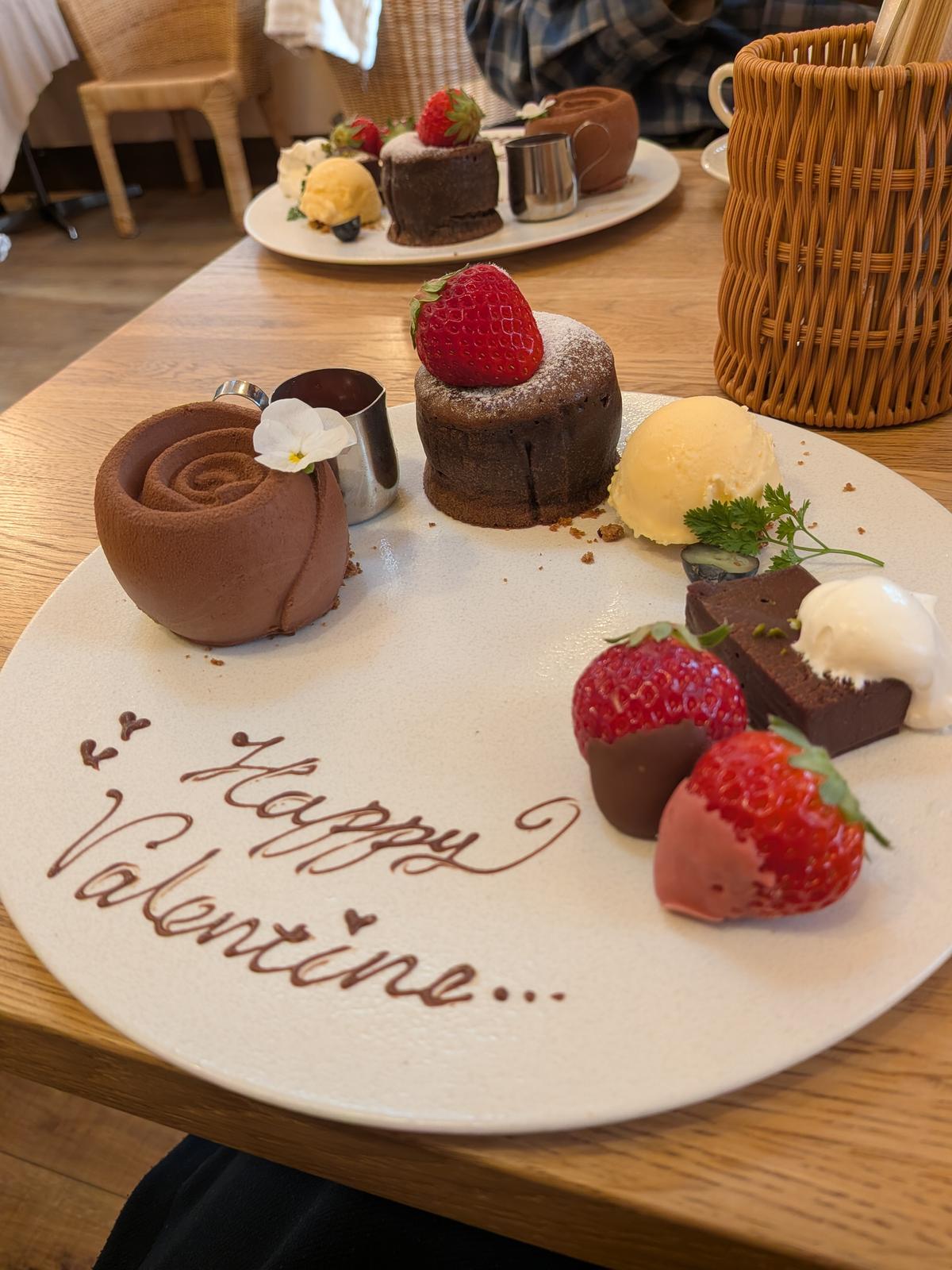 バレンタインプレート